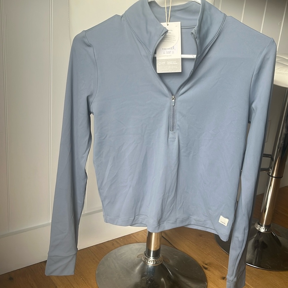 Vuori Studio Half Zip - Light Azure - Small